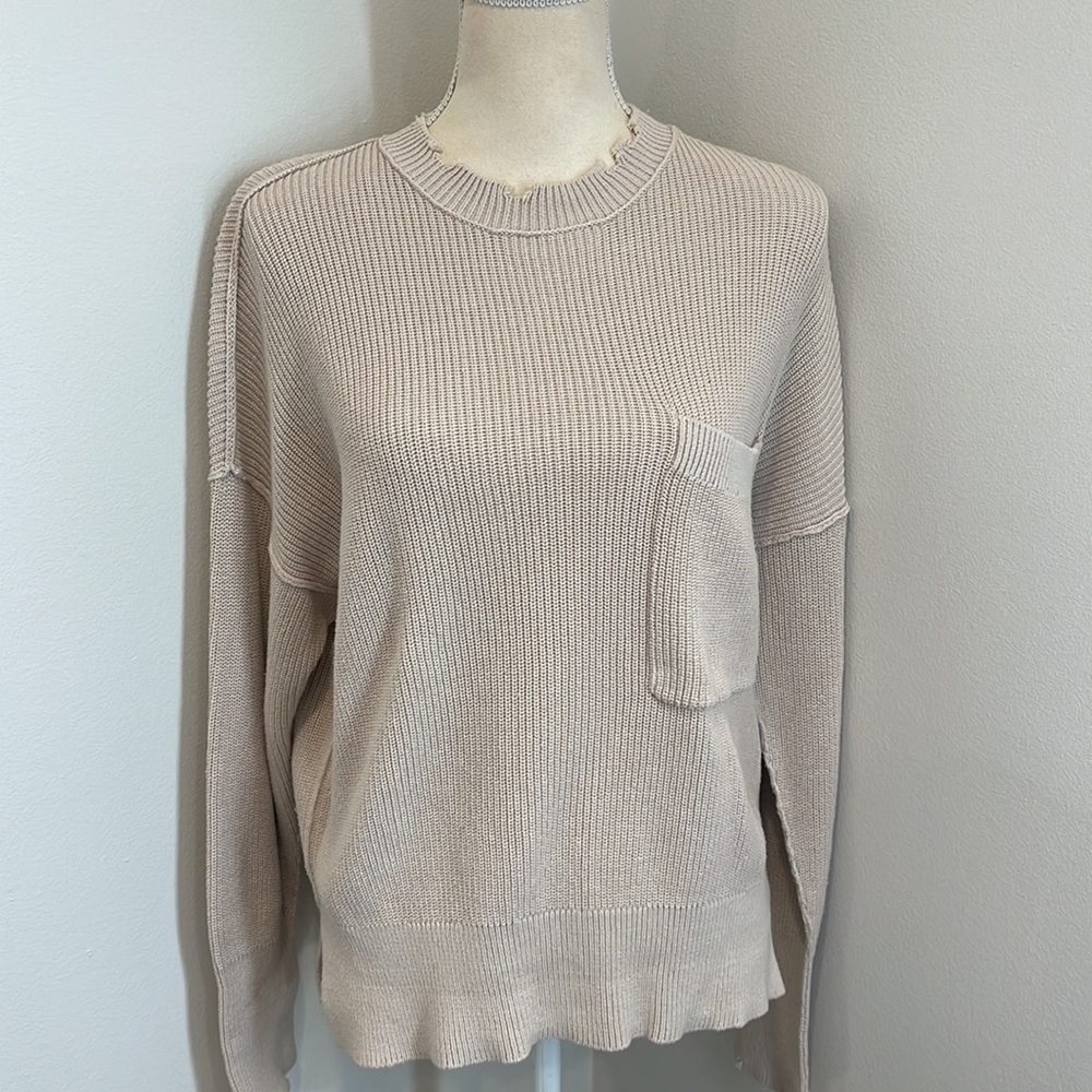 Pistola Distressed Pocket Sweater 100 % Cotton - Picture 1 of 7